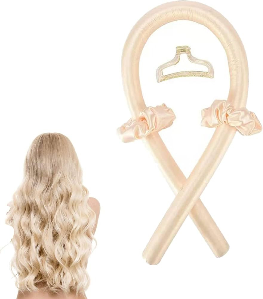 1 Piece Heatless Curling Rod Headband Rubber Heatless Curls Hair Styling Tool with Scrunchies and... | Amazon (UK)