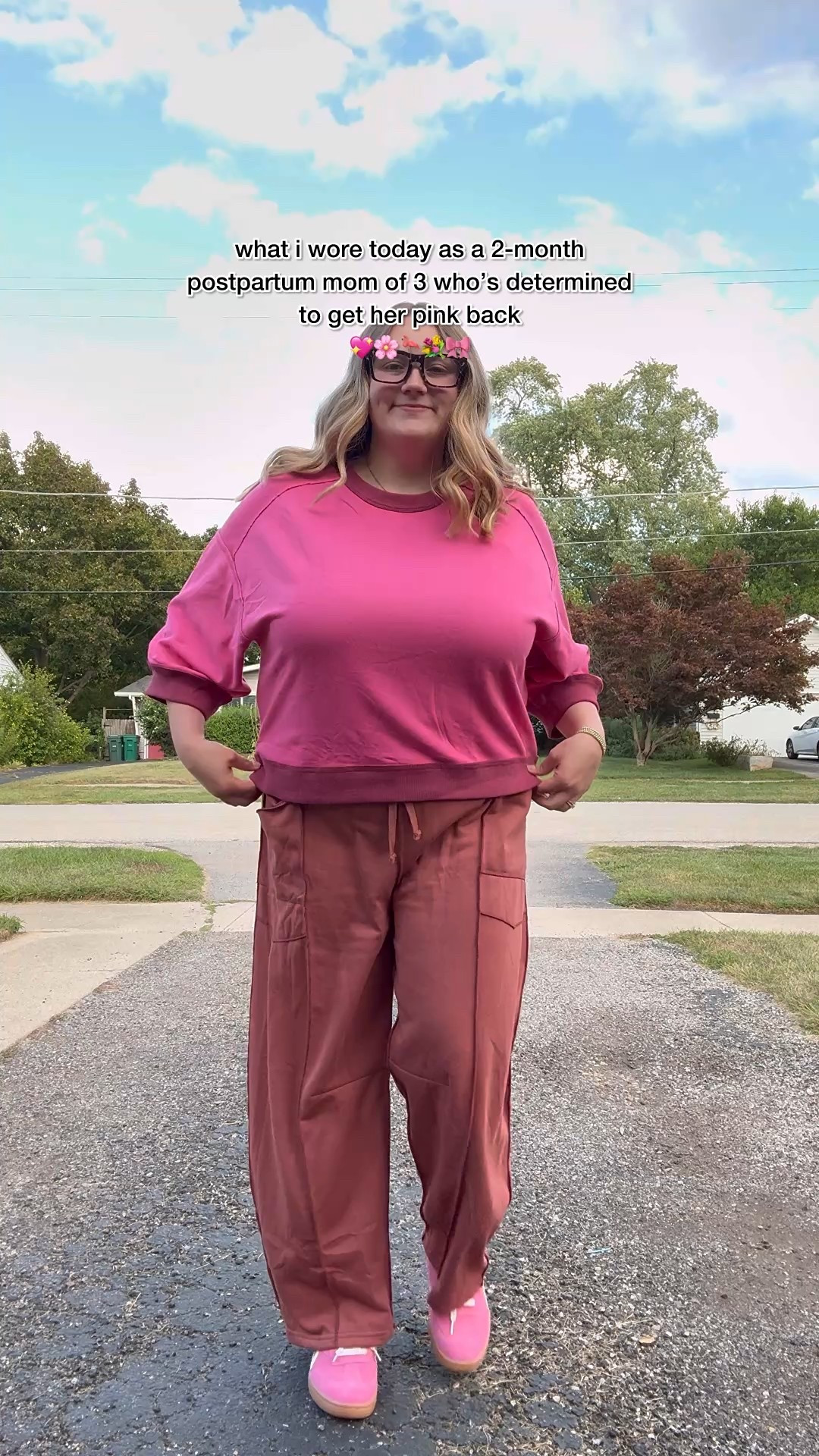 Getting my pink back 🦩

My entire outfit is from @amazonfashion and exactly the type of fit that I’m doing school pick up + breastfeeding + coffee runs in 🤭 Both the pants and top come in a bunch of colors! 

For reference, I’m wearing an XL on top and on bottom. I’ll link both in my LTK if you wanna shop 🔗 or comment “PINK” and I’ll send the deets straight to your inbox!

What helped you feel more yourself postpartum?! Give your girl all the tips and tricks 🫶🏼

#postpartumfashion #2monthspostpartum #momoutfits #amazonfashion #fallfashion2025 #pinkootd #affordableoutfit 

#LTKSeasonal #LTKFallSale #LTKMidsize