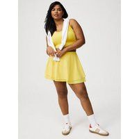 Stretch Woven Skirt with Bike Short in Yellow | Torrid (US & Canada)