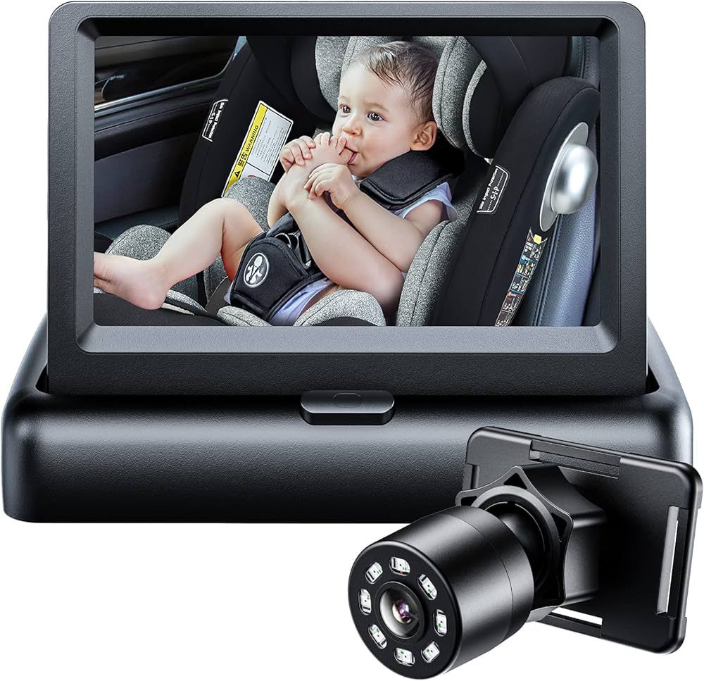 Itomoro Baby Car Mirror, View Infant in Rear Facing Seat with Wide Crystal Clear View,Camera aime... | Amazon (US)