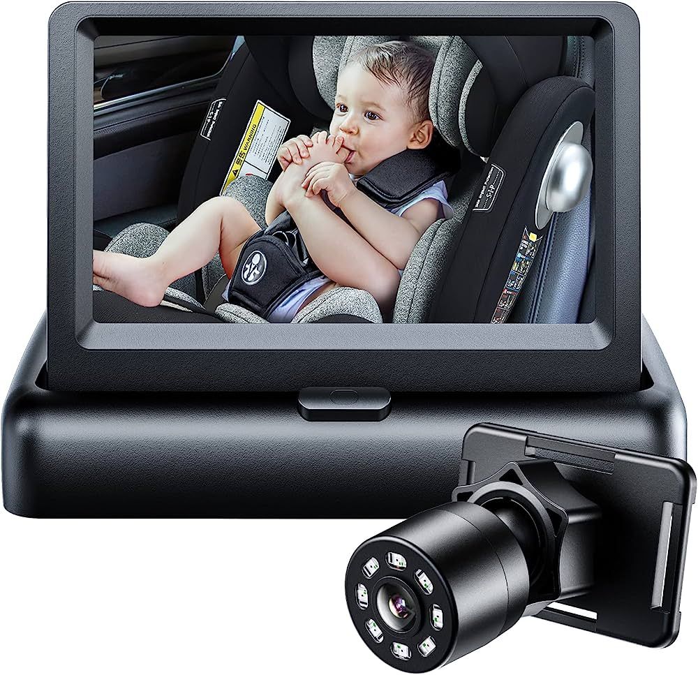 Itomoro Baby Car Mirror, View Infant in Rear Facing Seat with Wide Crystal Clear View,360° Rotat... | Amazon (US)