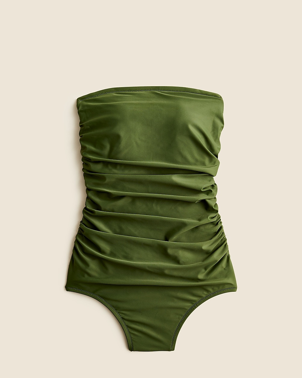 Ruched bandeau one-piece | J. Crew US