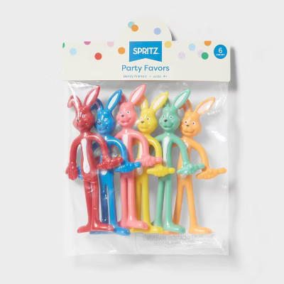 6ct Party Favor Bendy Animals - Spritz™: Multicolor Kids Toys for All Occasions, Ages 4+, PVC & Metal | Target