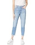 The Drop Women's Audrey Slim High-Rise Straight Fit Button-Fly Jean, Clearwater, 32 | Amazon (US)