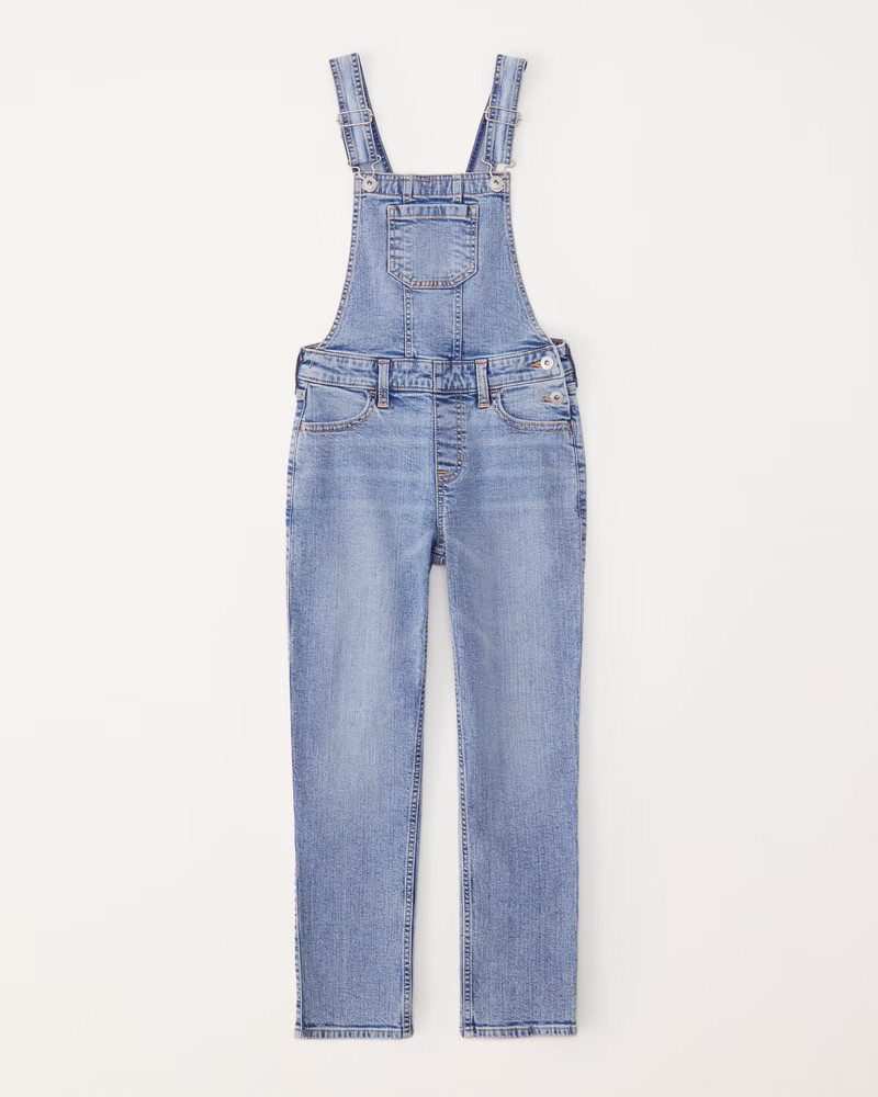 mid rise overalls | Abercrombie & Fitch (US)