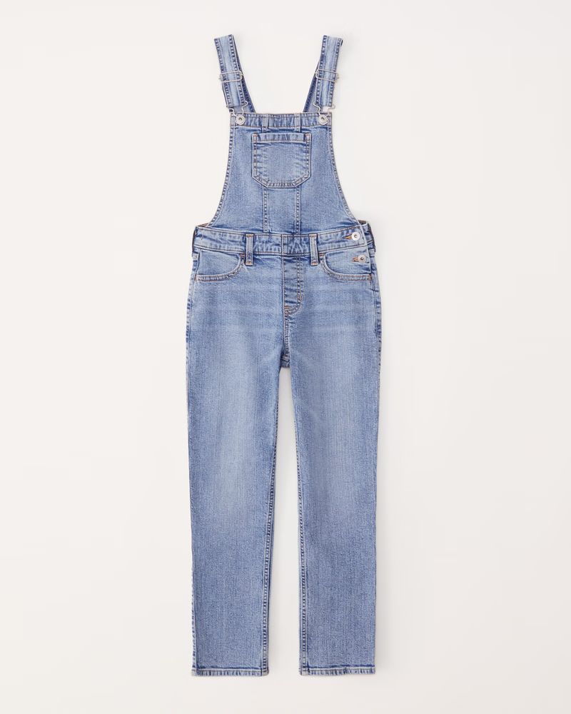 mid rise overalls | Abercrombie & Fitch (US)