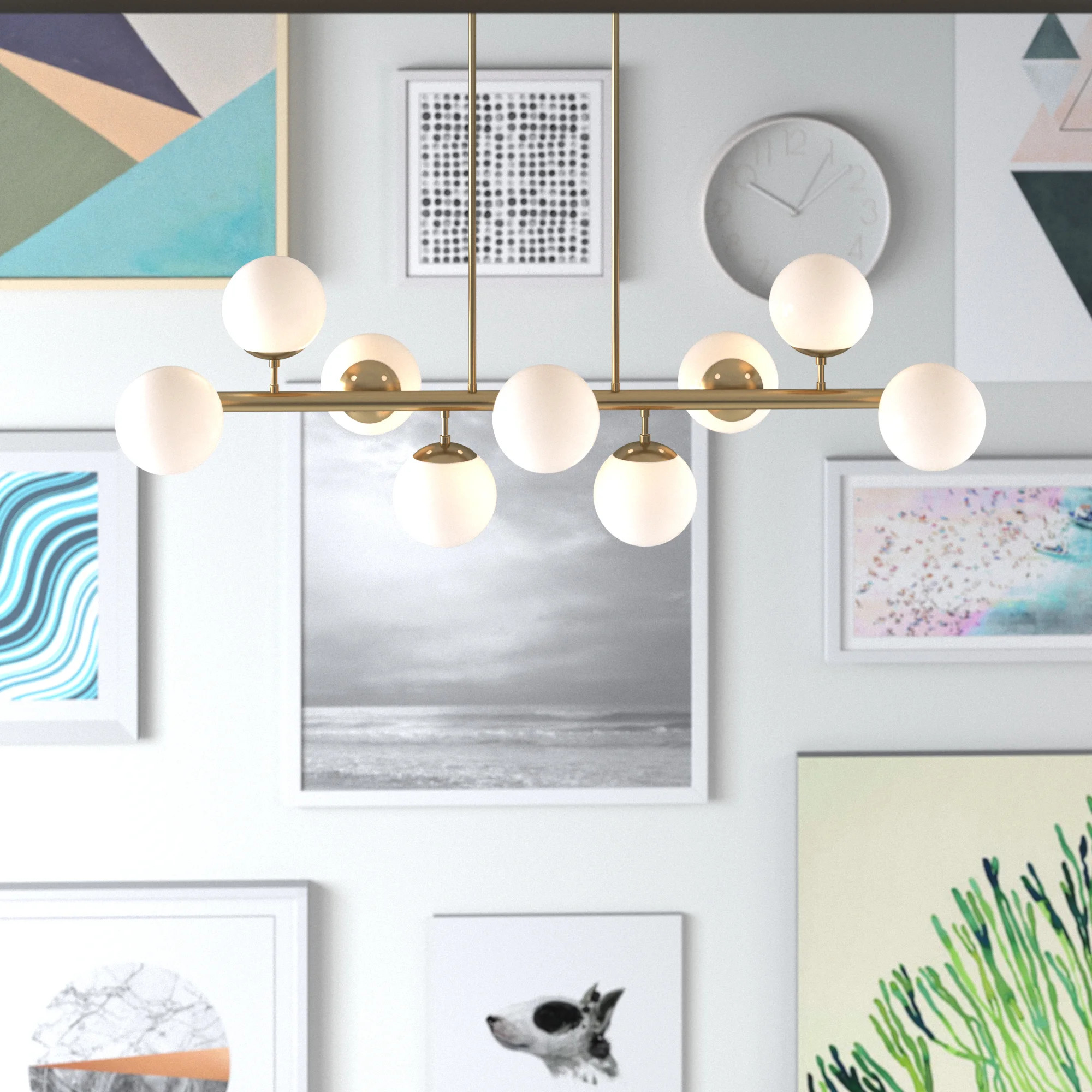 9 - Light Gold Kitchen Island Pendant | Wayfair North America