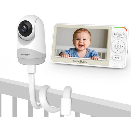 HelloBaby Baby Monitor-HB6256-M-5.0 Inch Video Baby Monitor with Remote Pan and Tilt Function | Walmart (US)