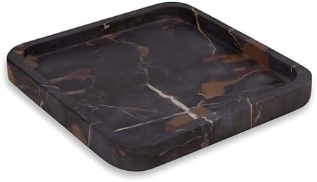 Bey-Berk Robbie Genuine Brown Marble Valet Tray - Luxury Stone Decorative Organizer for Jewelry, ... | Amazon (US)