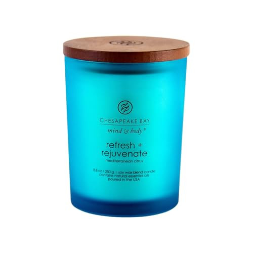 Chesapeake Bay Candle PT41312 Scented Candle Refresh + Rejuvenate (Mediterranean Citrus) Medium Home Décor | Amazon (US)