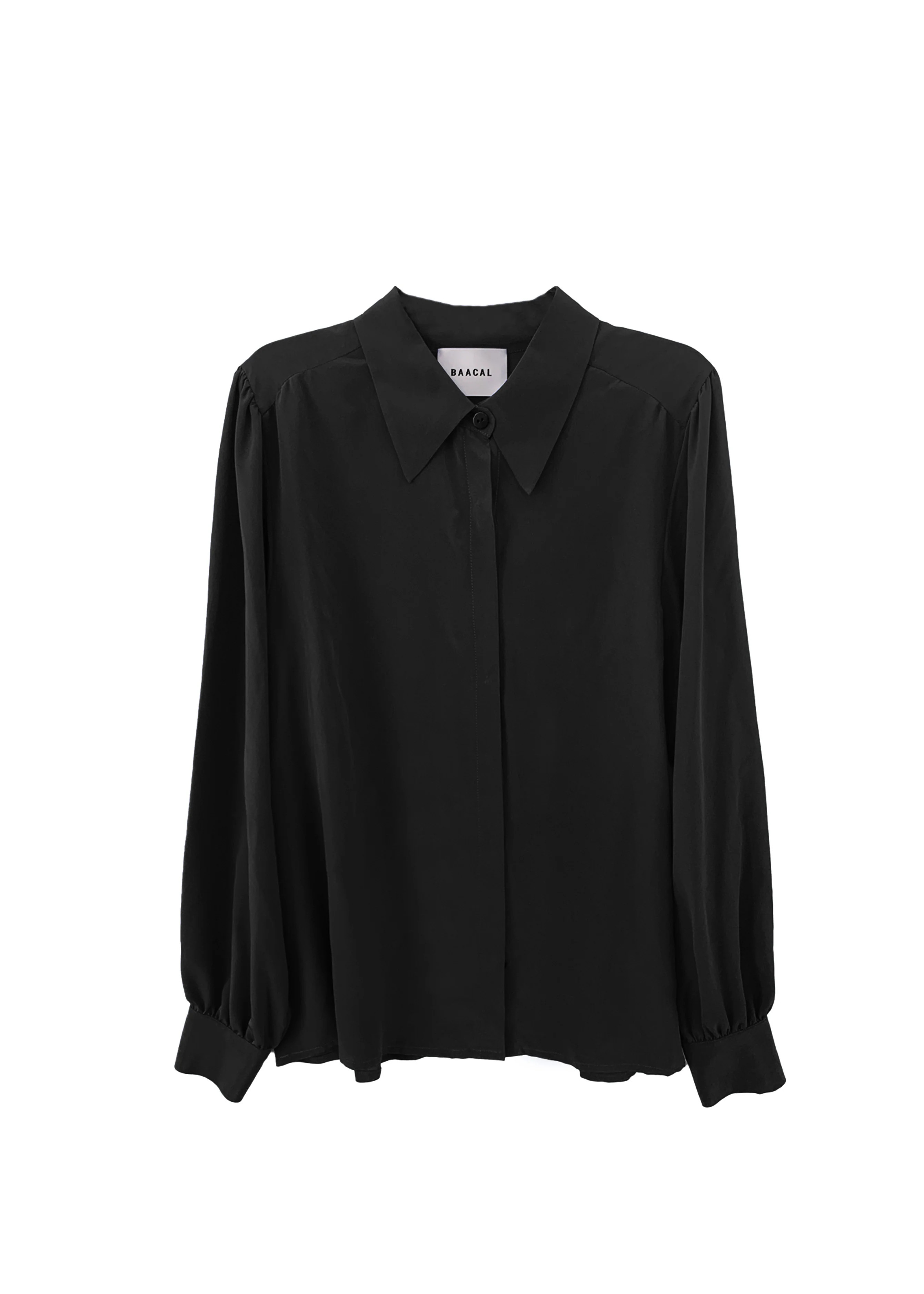 Sigourney Blouse - Black Silk | BAACAL Limited, LLC