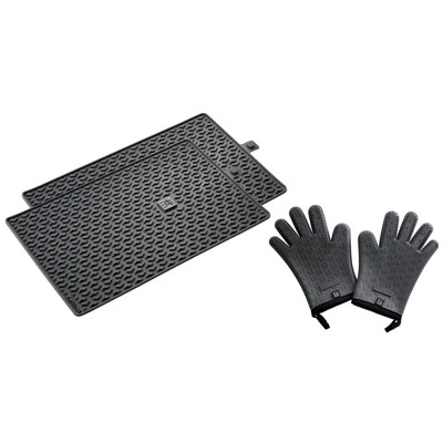 ZWILLING BBQ+ 3-Piece Silicone Grill Mat & Gloves Set | Wayfair North America