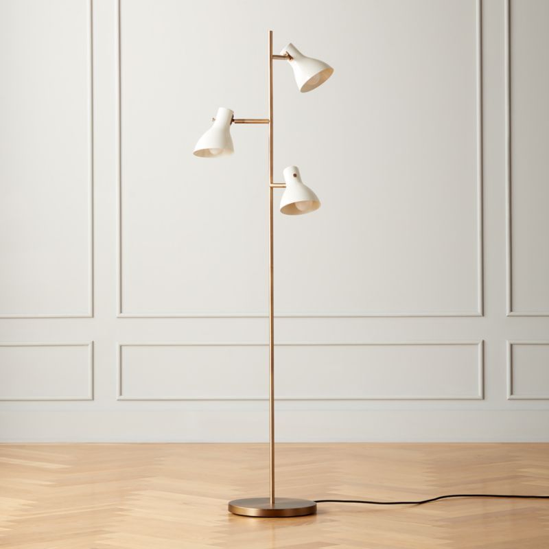 Belini Ivory Floor Lamp + Reviews | CB2 | CB2