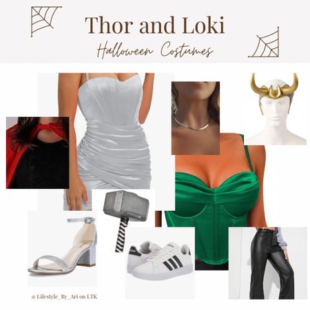 Such a fun duo costume 👻 Thor and Loki. You could mix and match 2 Lokis, 2 Thors, or the pair of them together! Check out my costume TikTok @lifestyle_by_ari 🤍

#LTKparties #LTKstyletip #LTKSeasonal