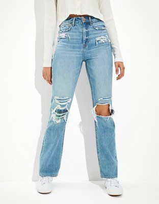 AE Ripped Highest Waist '90s Flare Jean | American Eagle Outfitters (US & CA)