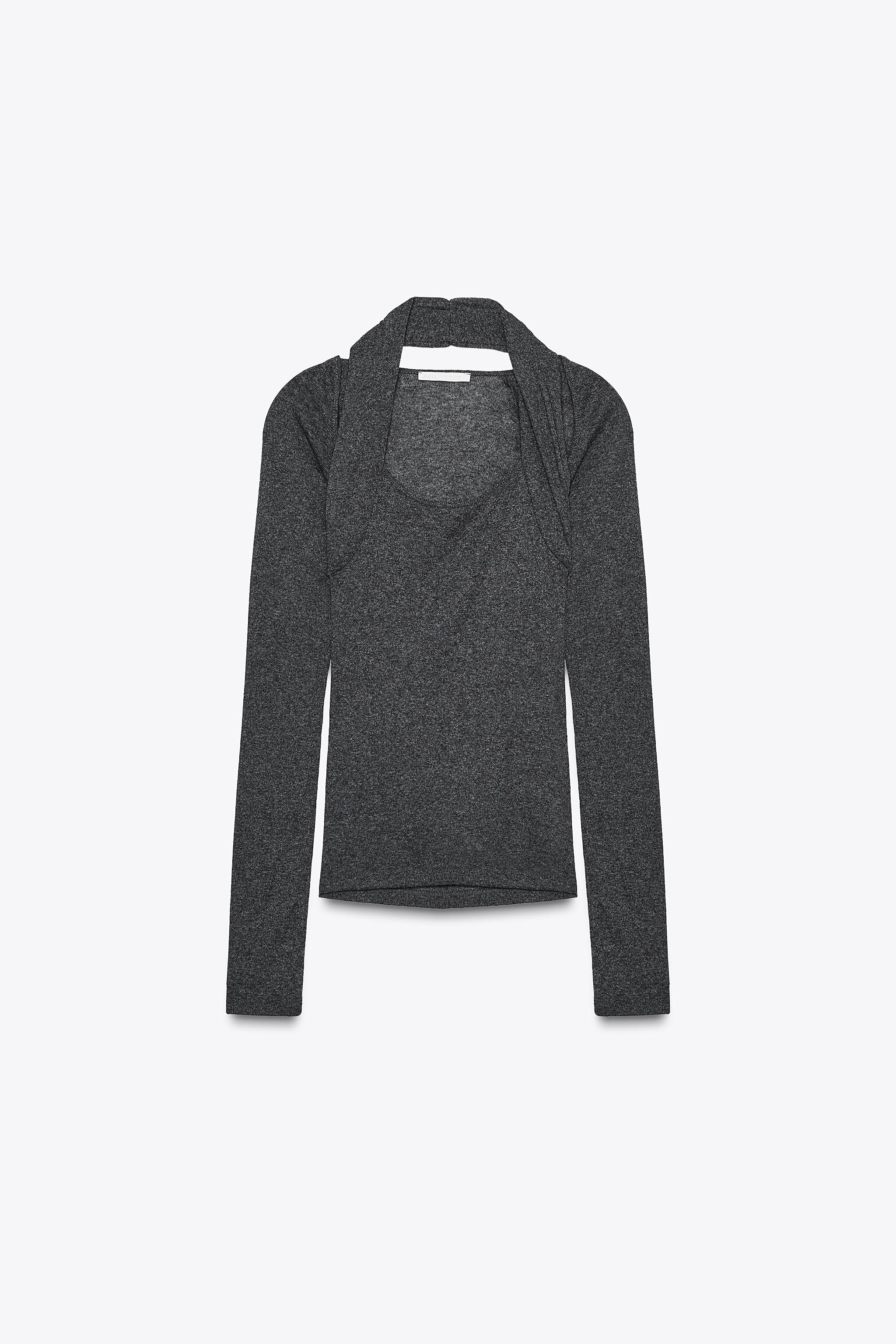 HALTER DOUBLE BOLERO T-SHIRT | Zara US