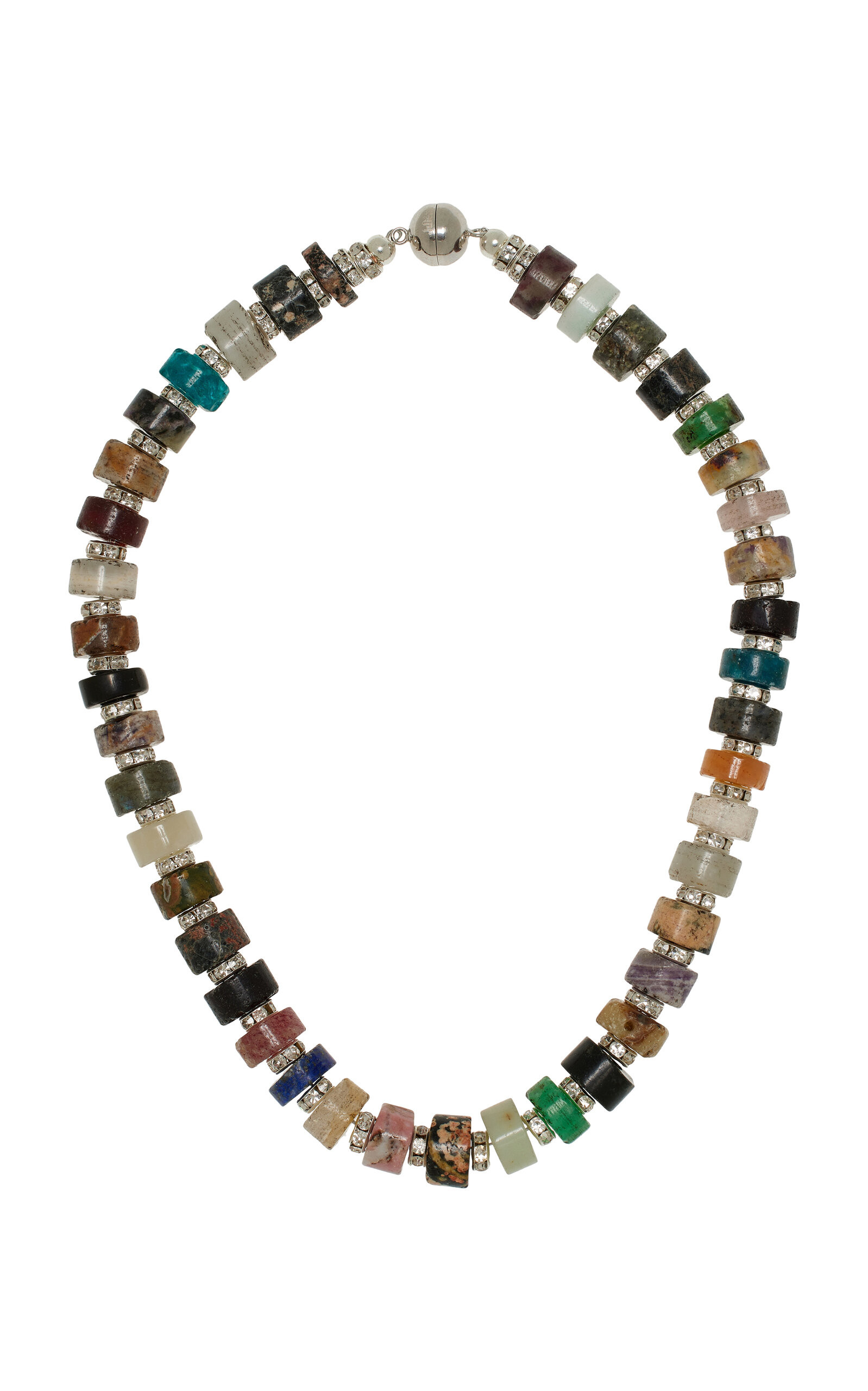 Cassandre Sterling Silver Stone Beaded Necklace | Moda Operandi (Global)