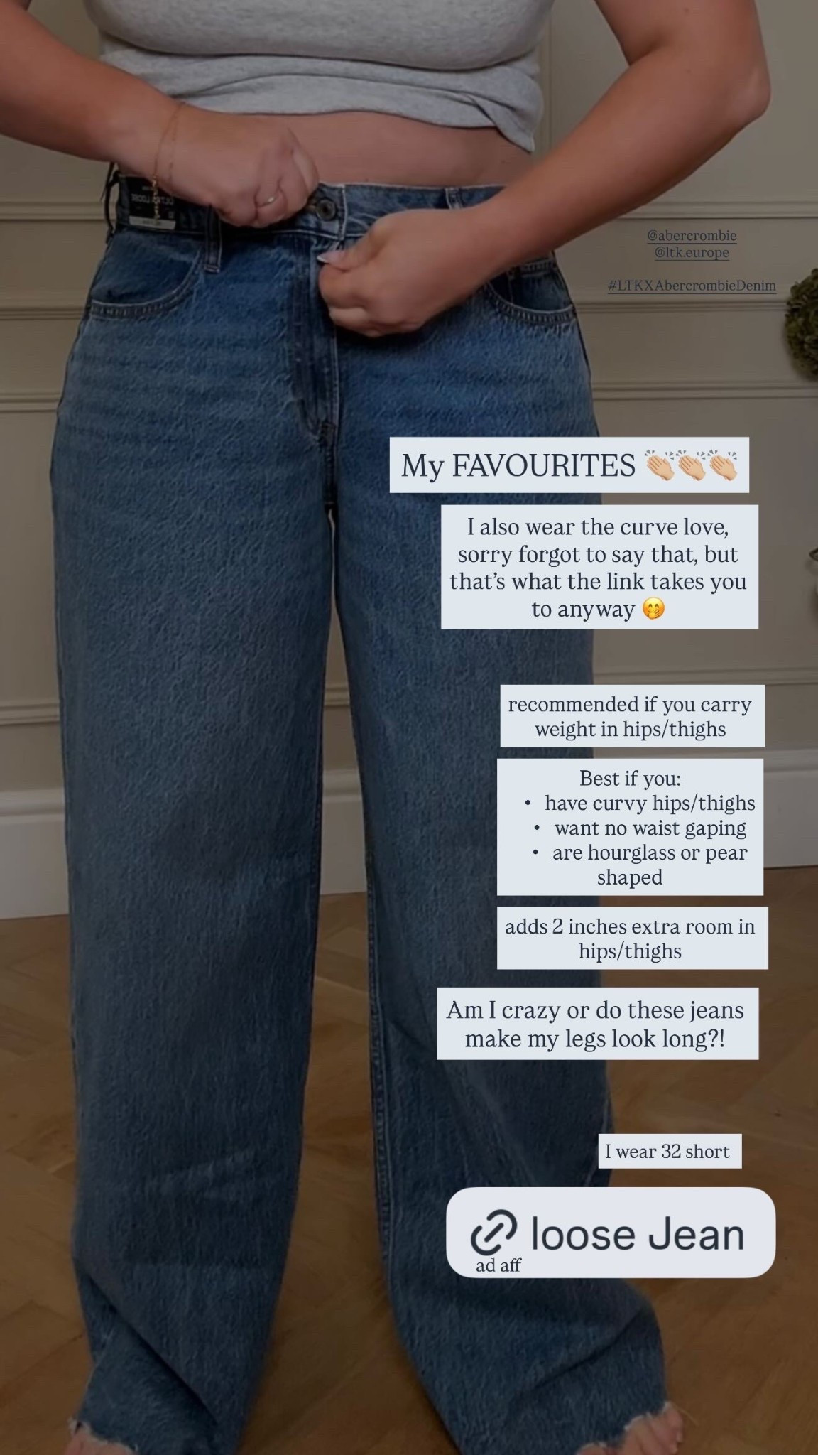 A&F curve love sizing #LTKXAbercrombieDenim

#LTKuk #LTKspring