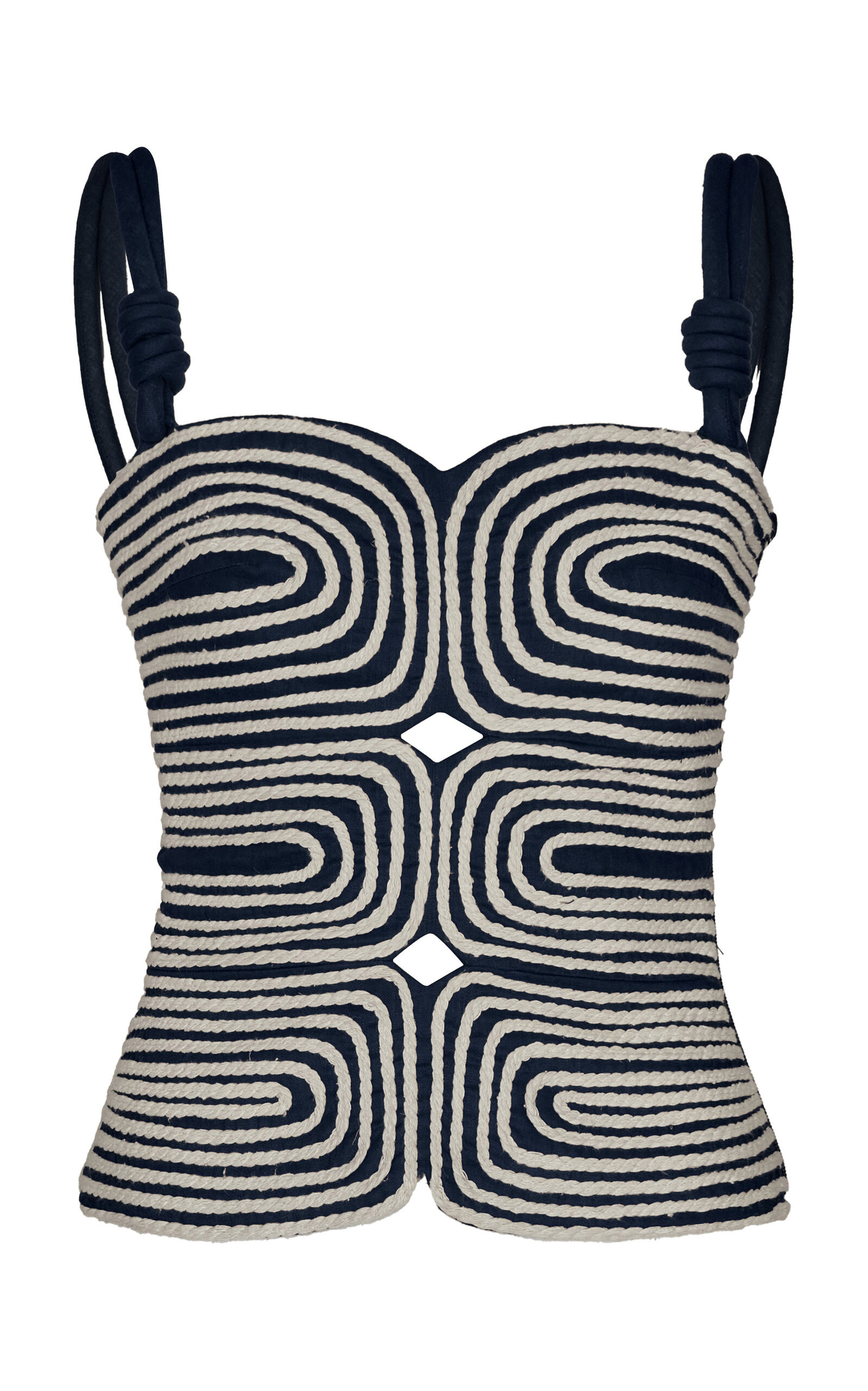 Marea Embroidered Linen Top | Moda Operandi (Global)