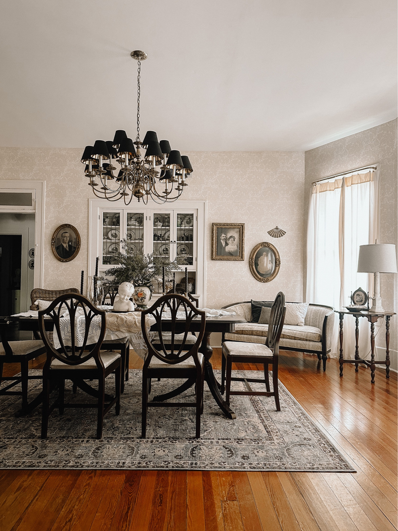 These small, black lampshades with gold lining are inexpensive way to update my dining room chandelier with a classic, crisp look.  

#LTKhome #LTKfindsunder50