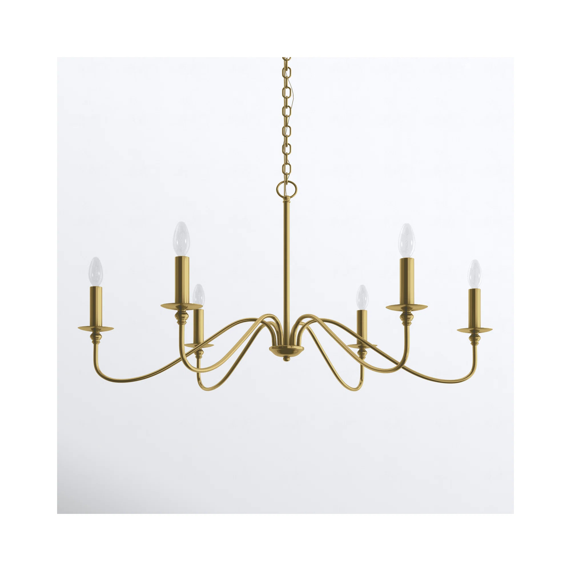 Ableton 6 - Light Candle Style Classic / Traditional Chandelier | Birch Lane