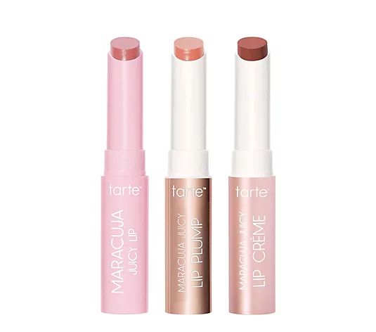 tarte Try-Me Mini Maracuja Juicy Lip Trio | QVC