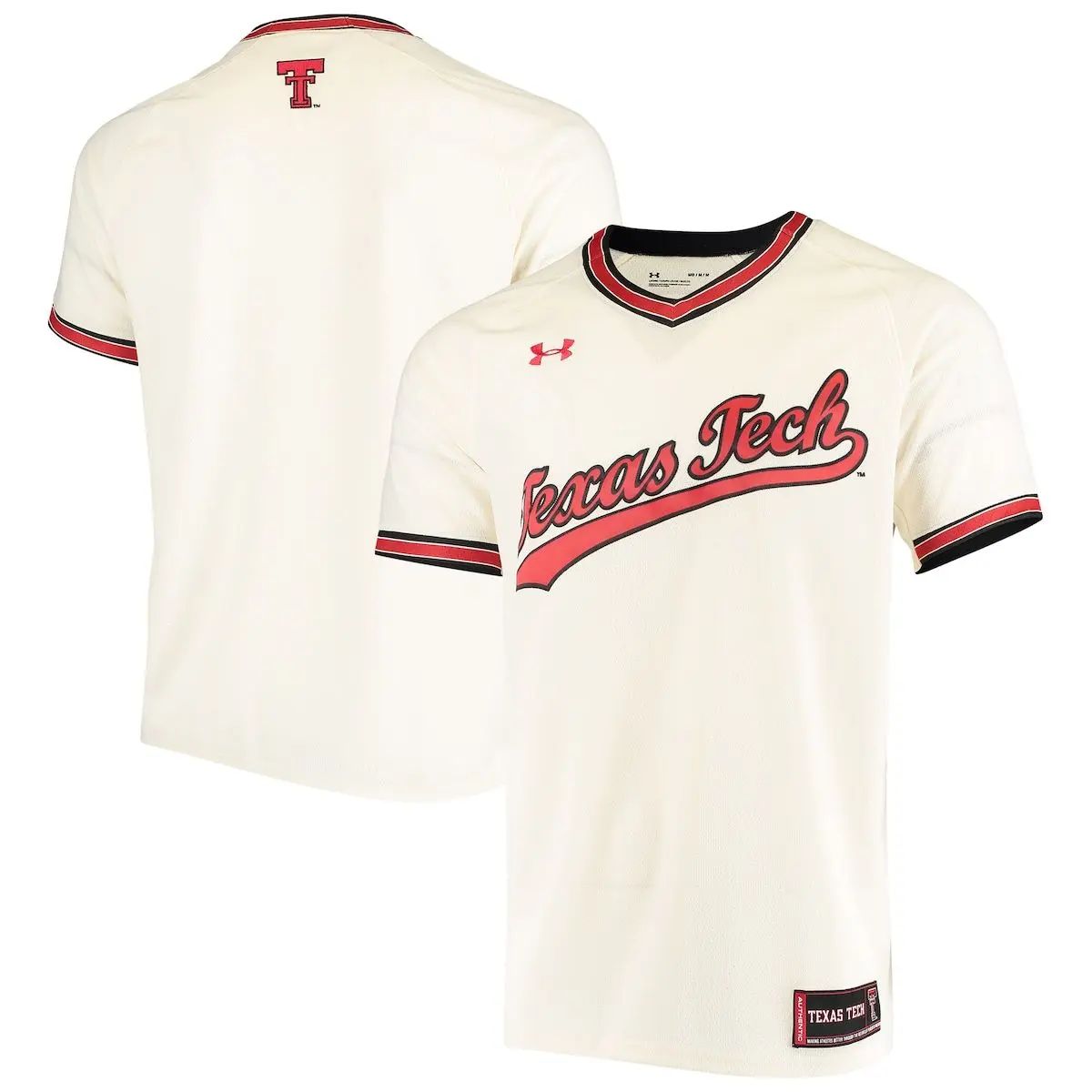 Men's Under Armour Cream Texas Tech Red Raiders Throwback Replica Baseball Jersey at Nordstrom, Size | Nordstrom