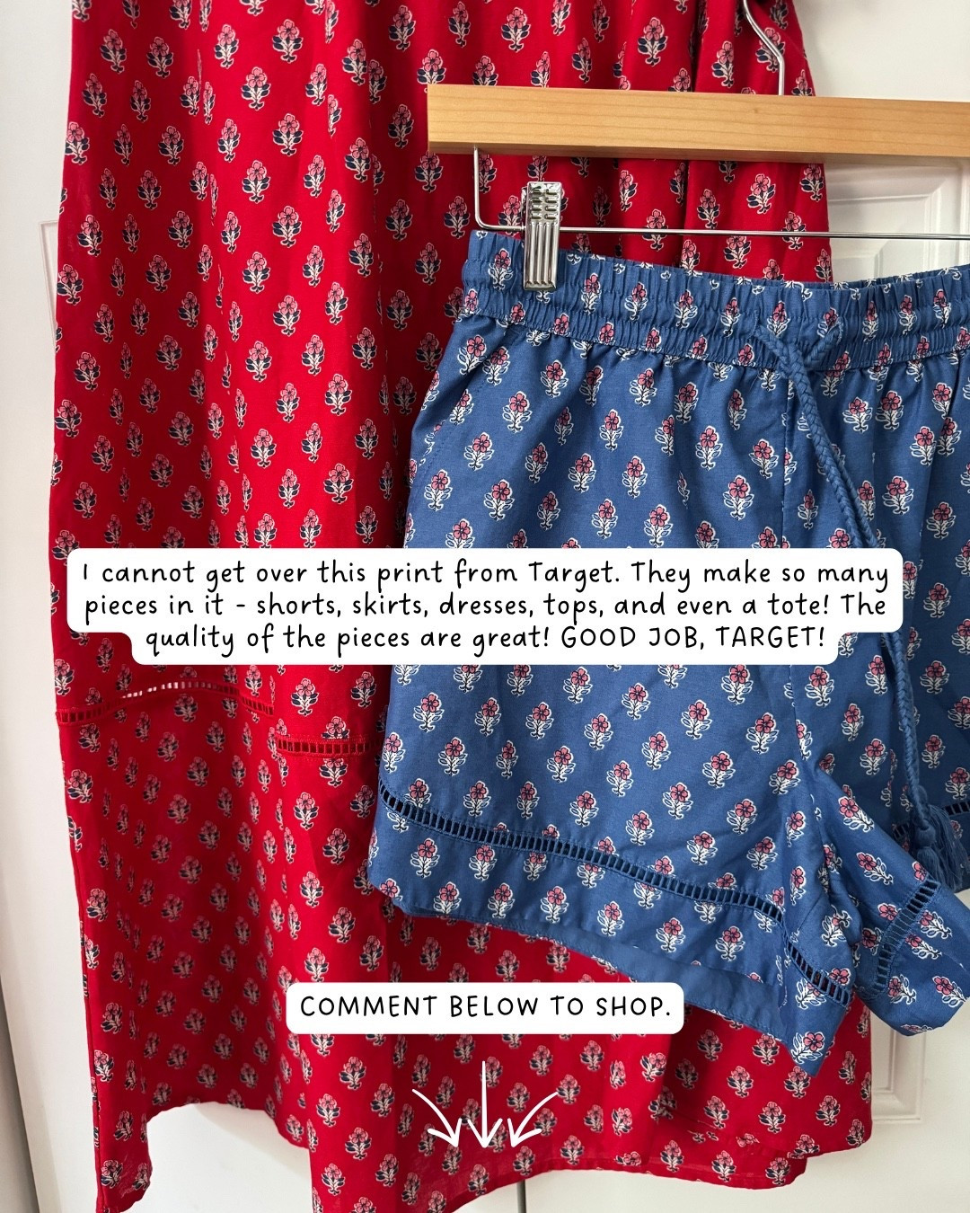 Flower print items from target
