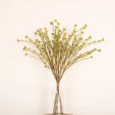 28" Artificial Farmhouse Floral Arrangement In Faux Water Vase, Fall Sprays Long Stem Faux Flowers For Dining Table Centerpieces Indoor Decoration | Wayfair North America