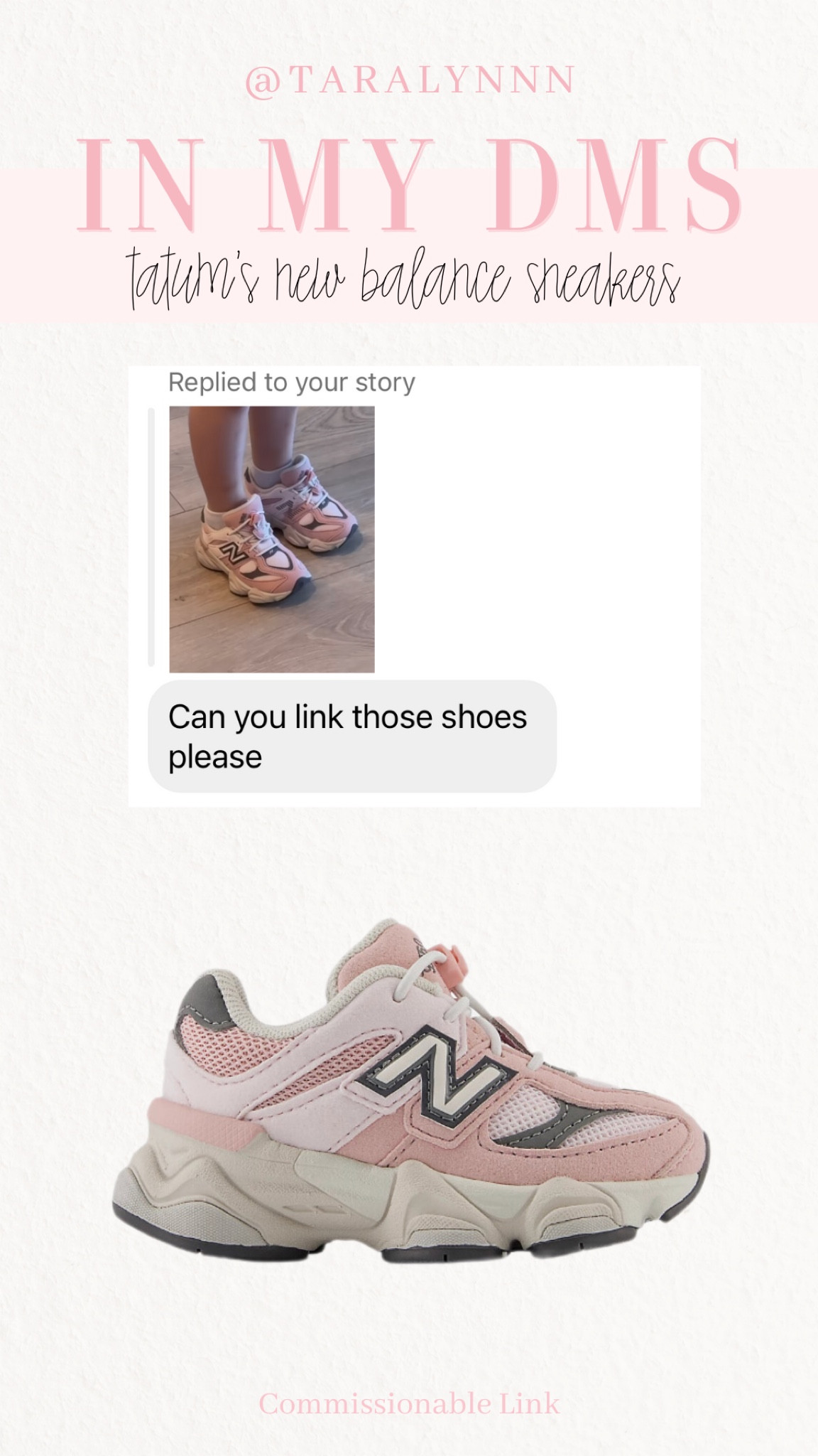 Shop Tatum’s Toddler New Balance Sneakers!

#sneaker #newbalance #sneakers #toddler #kids #girls #toddlergirl #pink #pinksneakers #shoes

#LTKfamily #LTKkids #LTKshoecrush