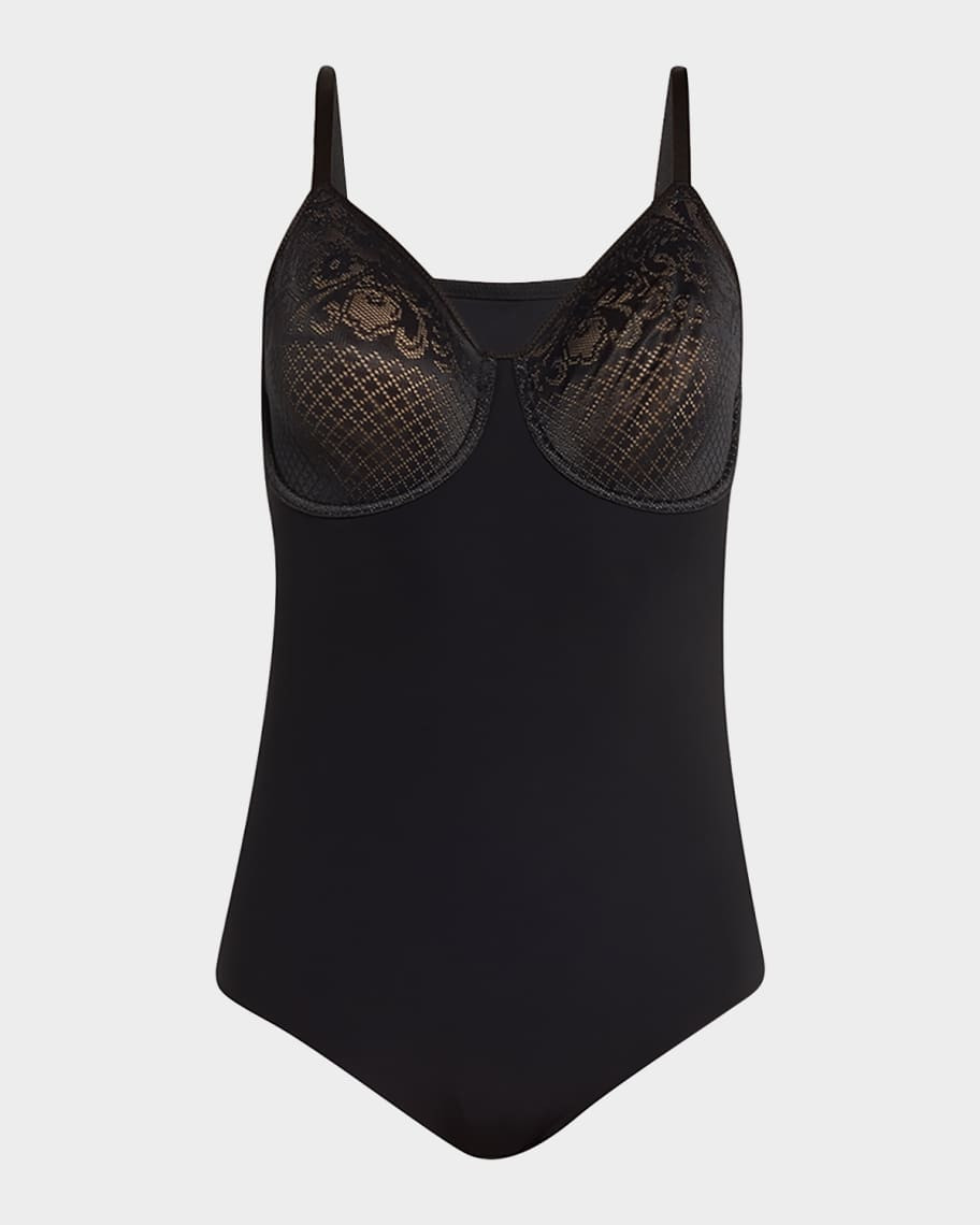 Wacoal Visual Effects Mesh-Top Bodysuit | Neiman Marcus