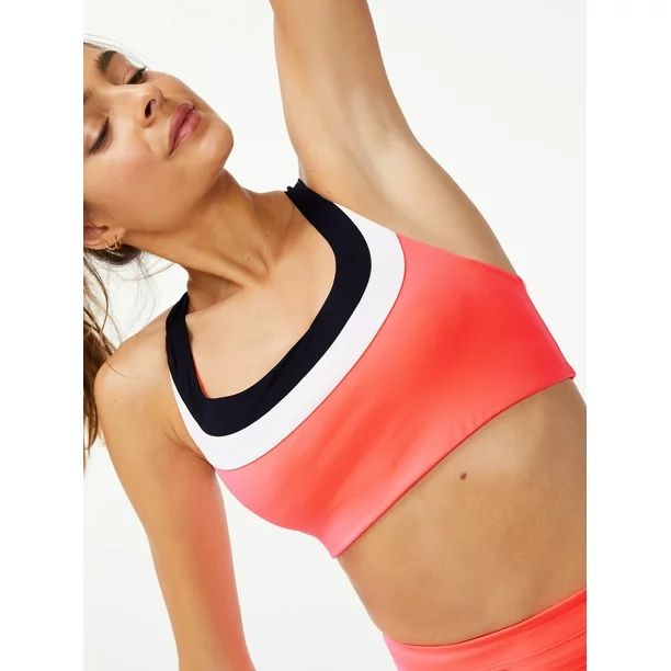 Love & Sports Women's Sophia Compression Sports Bra - Walmart.com | Walmart (US)