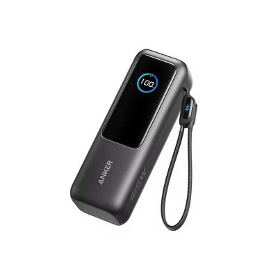 Anker Power Bank 25K 165W Built-In and Retractable Cable: Charges 4 Devices Simultaneously | Target