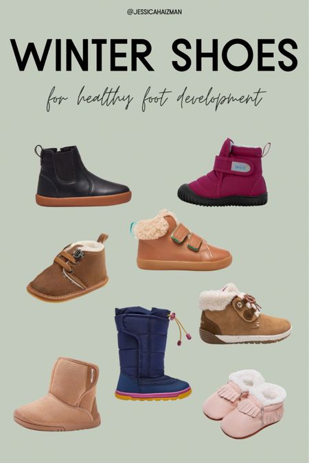 A handful of top recommended winter shoes and boots for babies, toddlers, and kids that promote healthy foot development! 🦶🏻

#LTKkids #LTKSeasonal #LTKbaby
